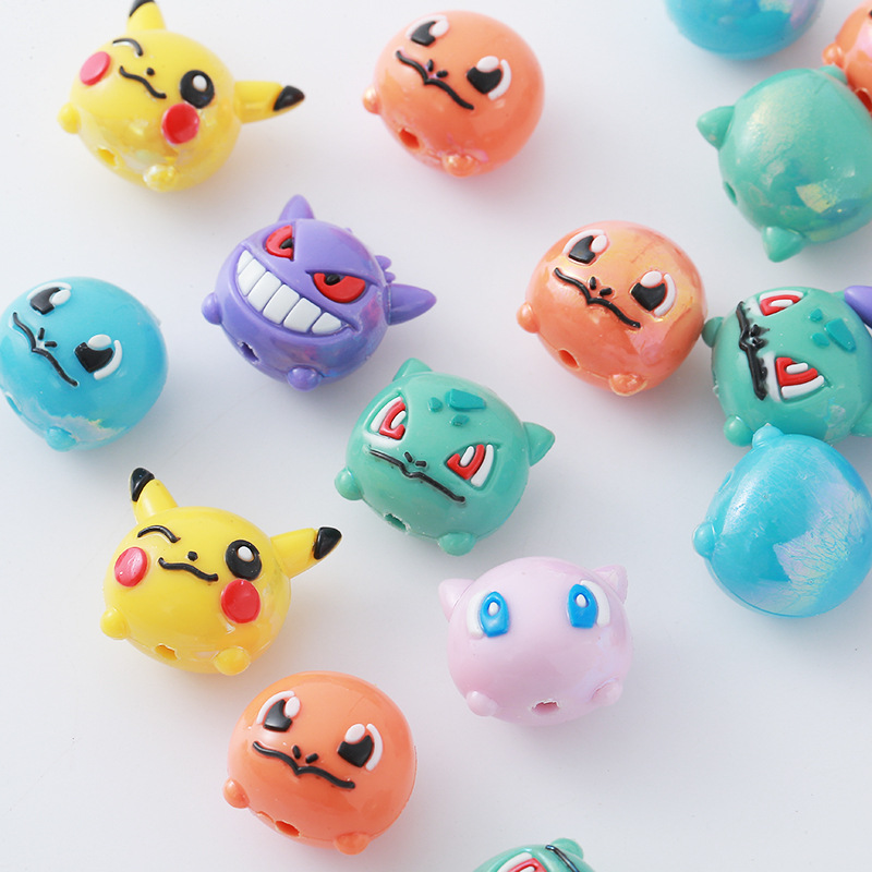Phone Accessories Useful - 12pcs Pokémon Bead DIY Mobile Phone