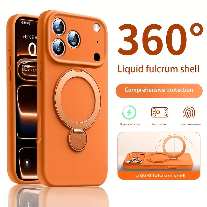 Phone Accessories Stand - 360 Magnetic Stand Liquid Silicone Phone