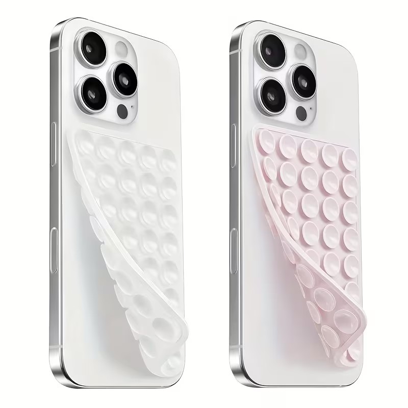 Phone Accessory - 2-Pack Silicone Suction Phone Holder –
