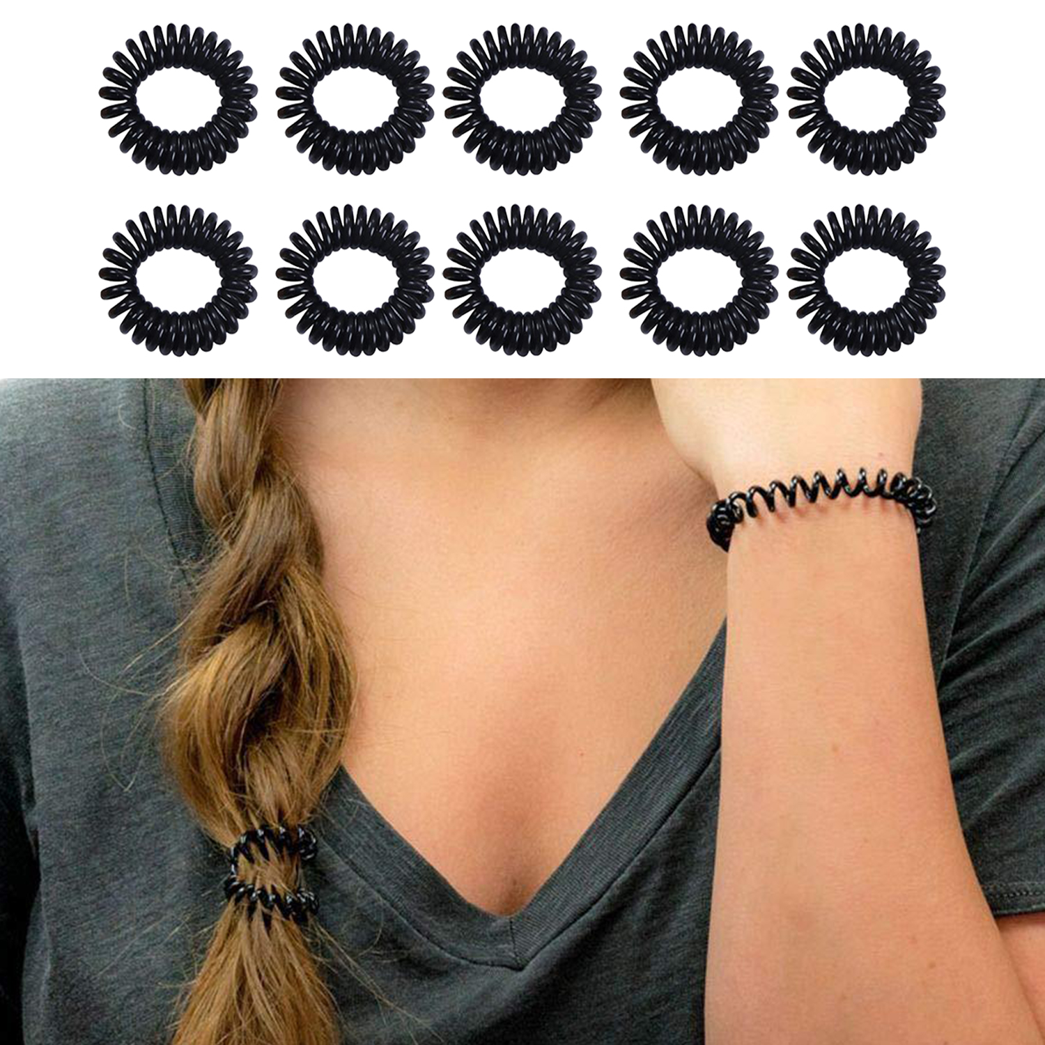 Phone Accessories In China - Transparent Hair Ties For Women Telephone