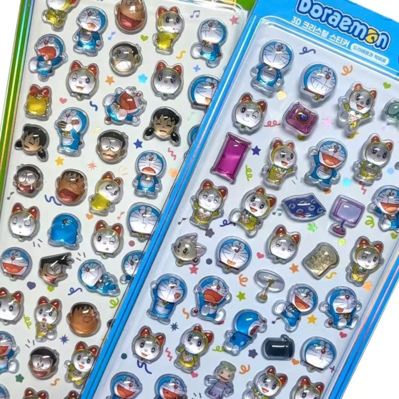Phone Accessories In China - Doraemon Crystal Sticker Anime Peripheral Cute