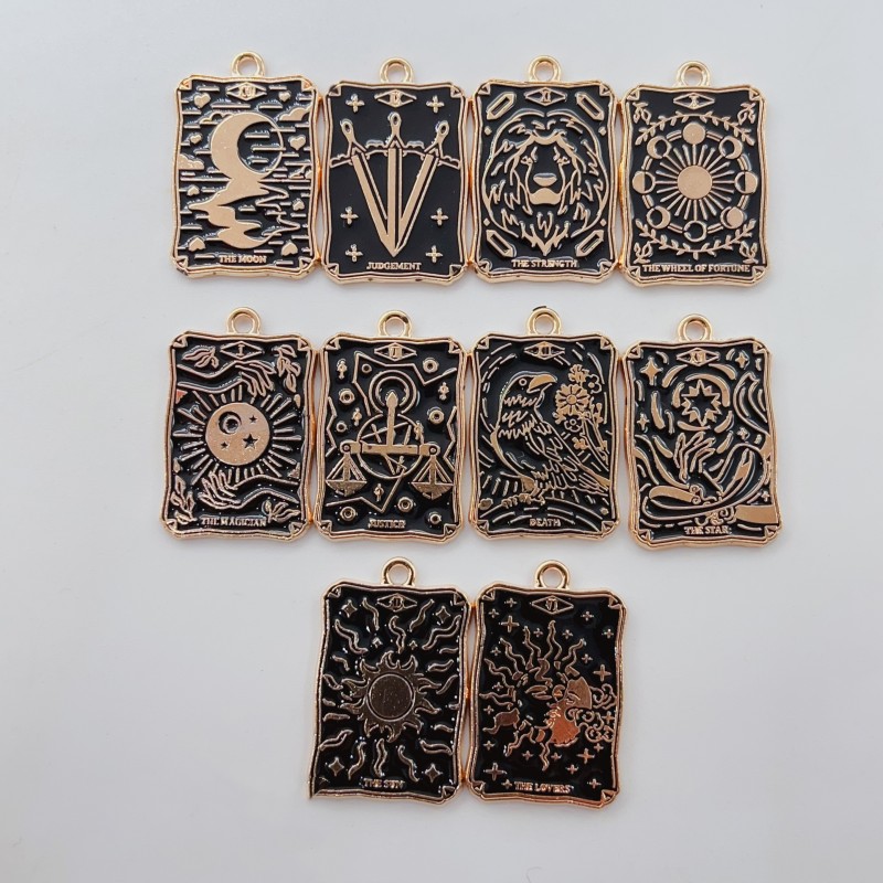Phone Accessories Brands - 10pcs Tarot brand jewelry production enamel