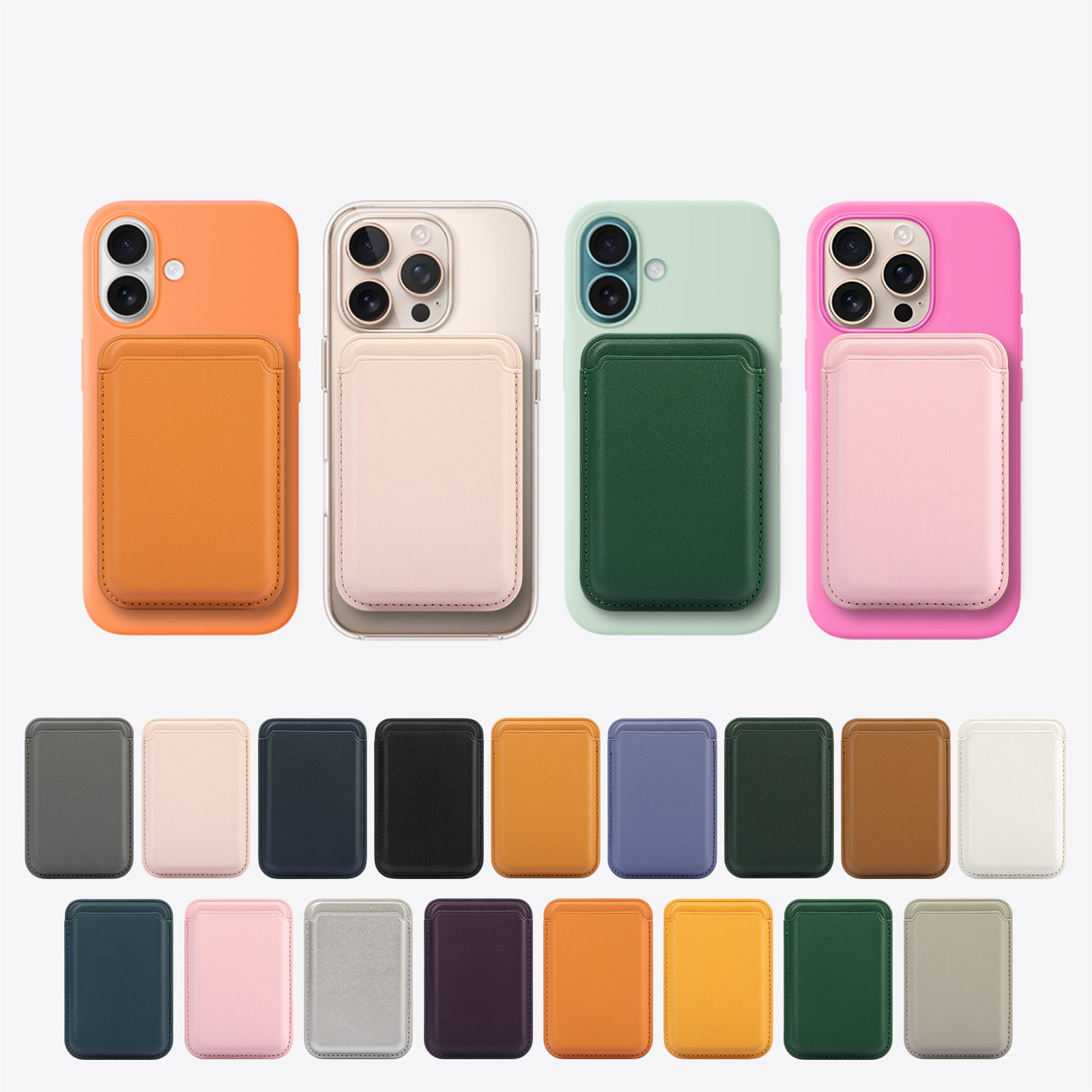 Phone Accessories Useful - Strong Magnetic For Magsafe Leather Wallet