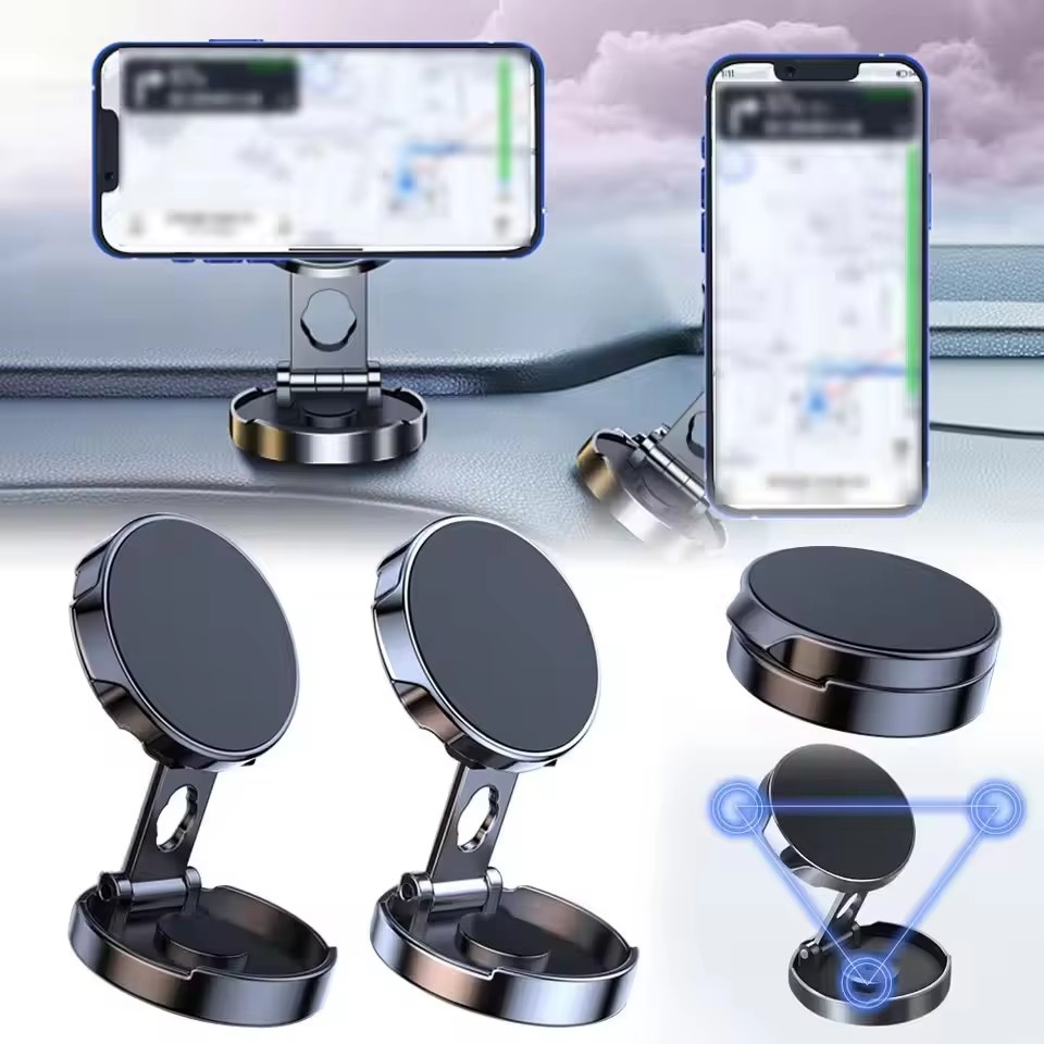 Round Folding Magnetic Car Hol - Phone Accessories Useful avis et prix