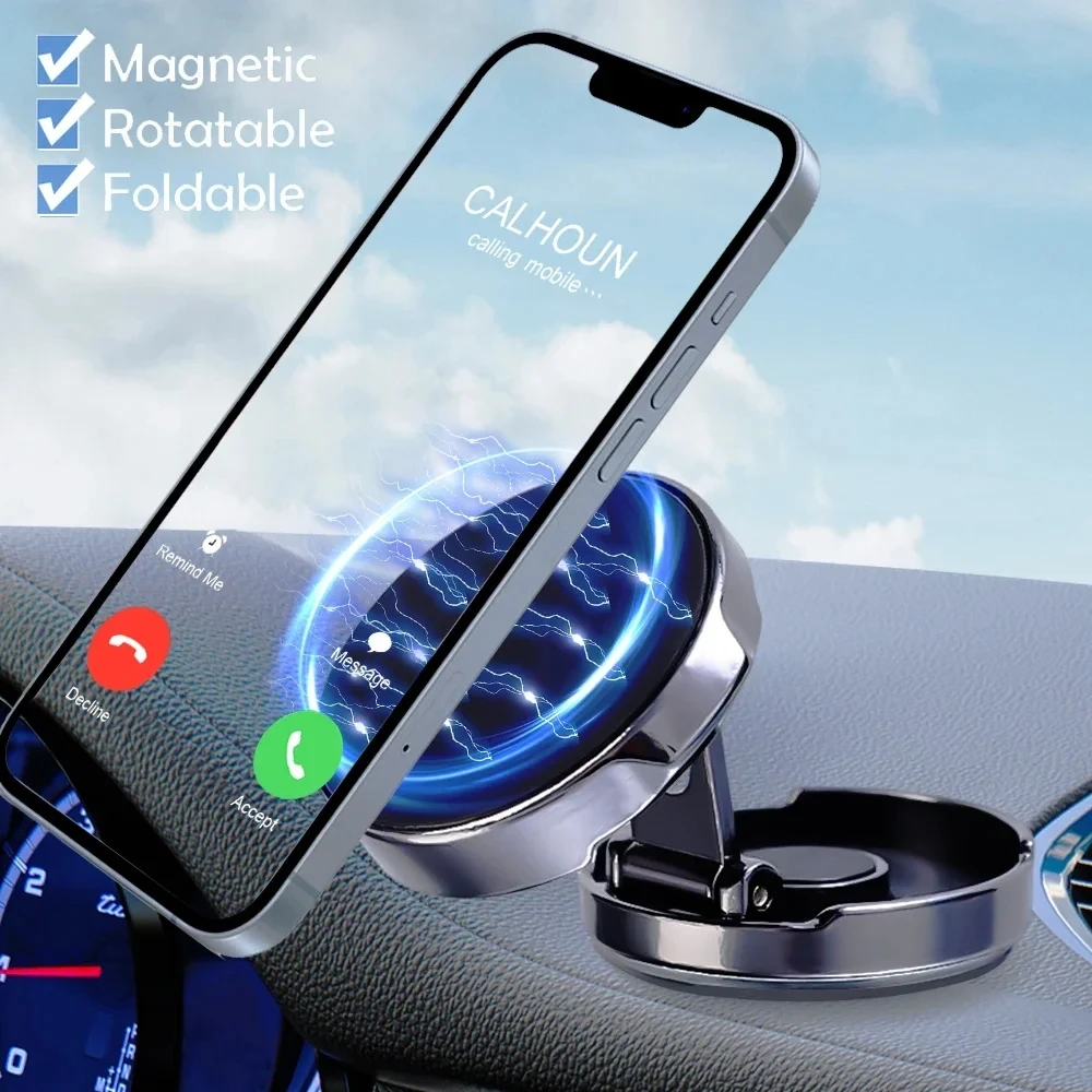 Round Folding Magnetic Car Hol - Phone Accessories Useful avis et prix