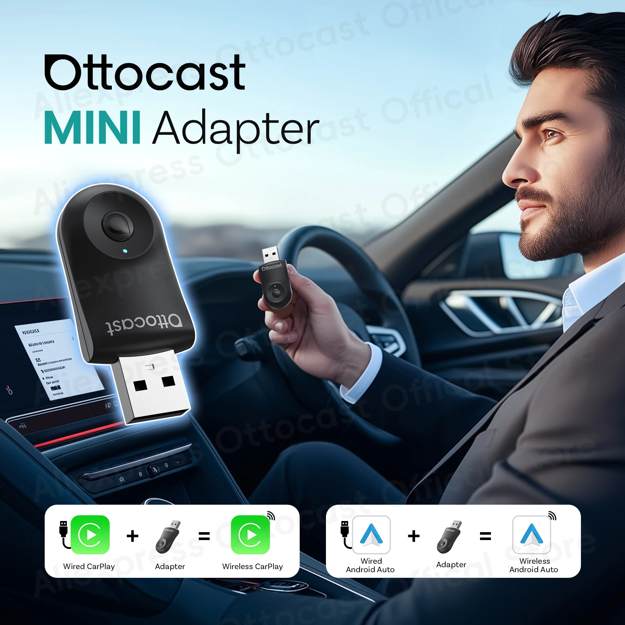 2026 New OTTOCAST MINI Wireles - Phone Accessories For Android avis et prix