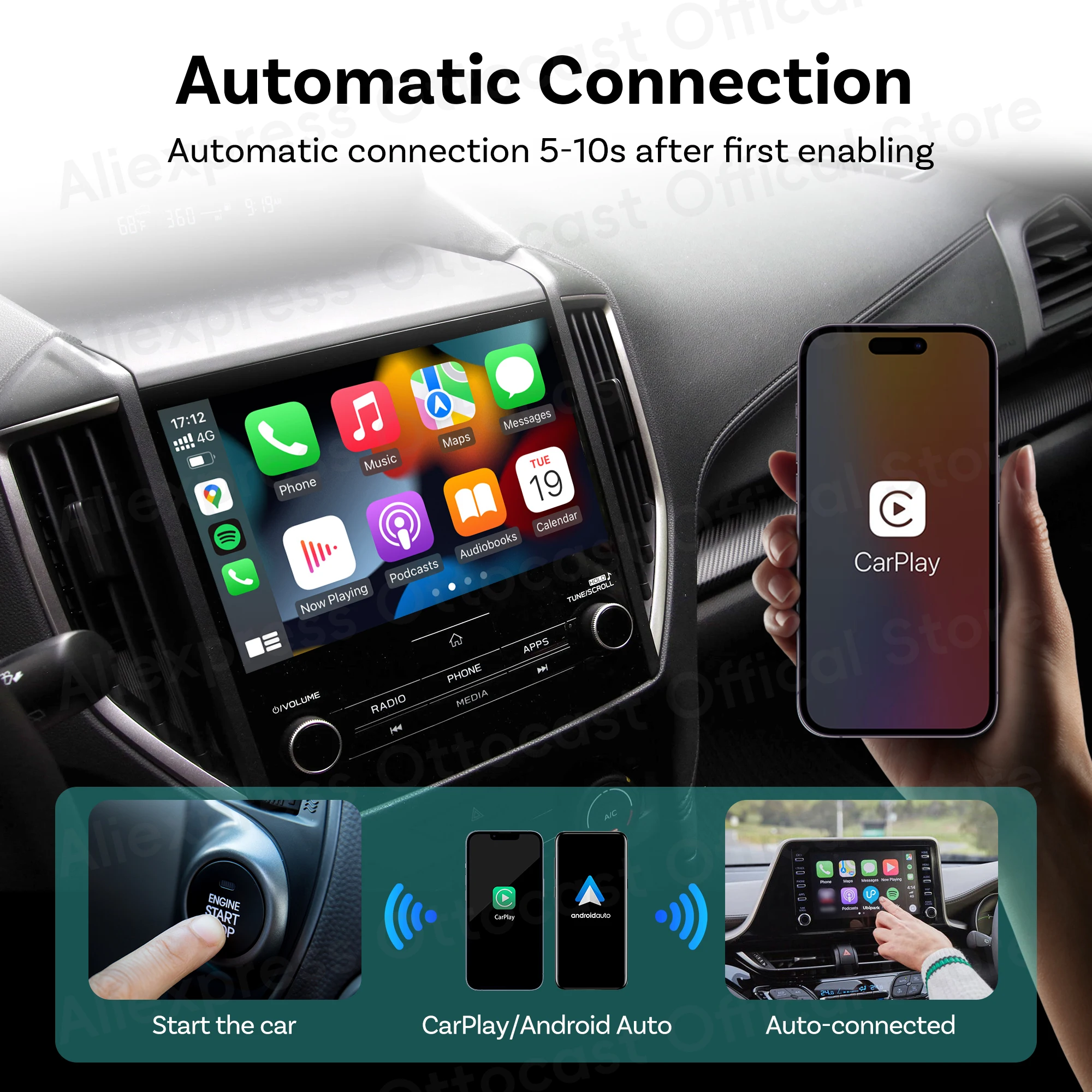 2026 New OTTOCAST MINI Wireles - Phone Accessories For Android avis et prix
