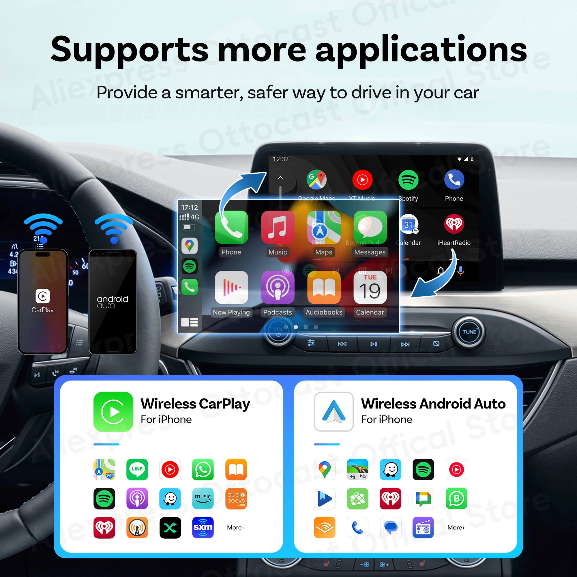 2026 New OTTOCAST MINI Wireles - Phone Accessories For Android avis et prix