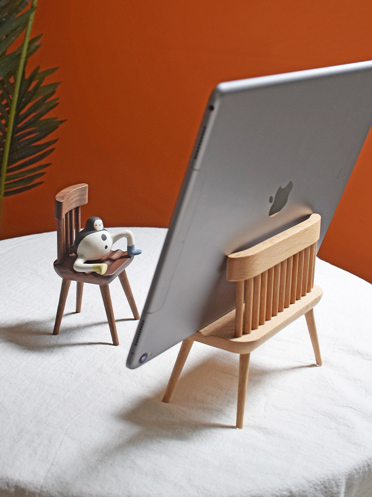Creative Wooden Chair Phone St - Phone Accessories Brands avis et prix