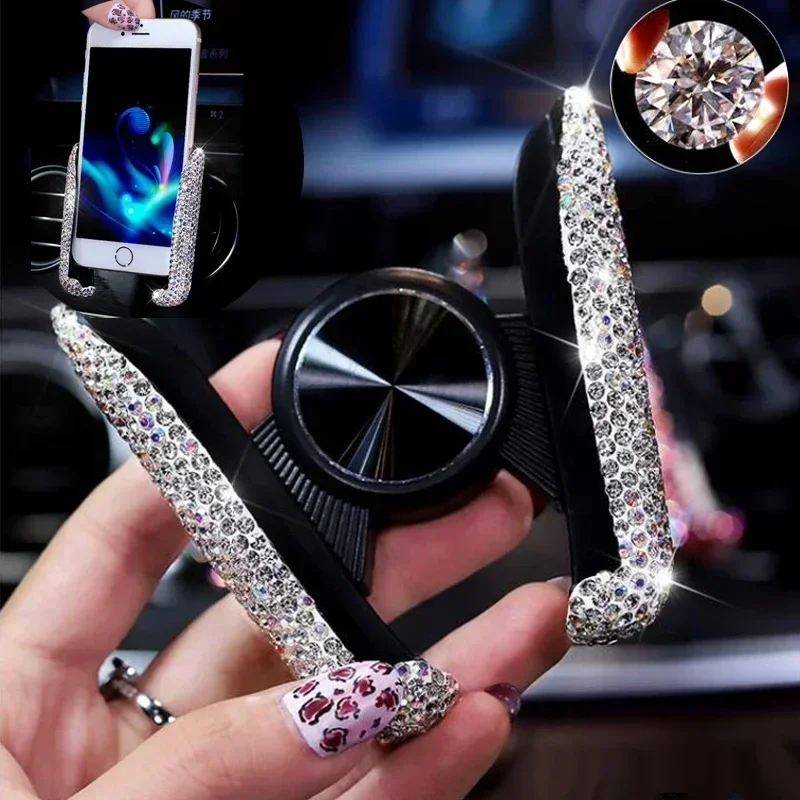 NEW Car Phone Holder Diamond C - Phone Accessories For Android avis et prix