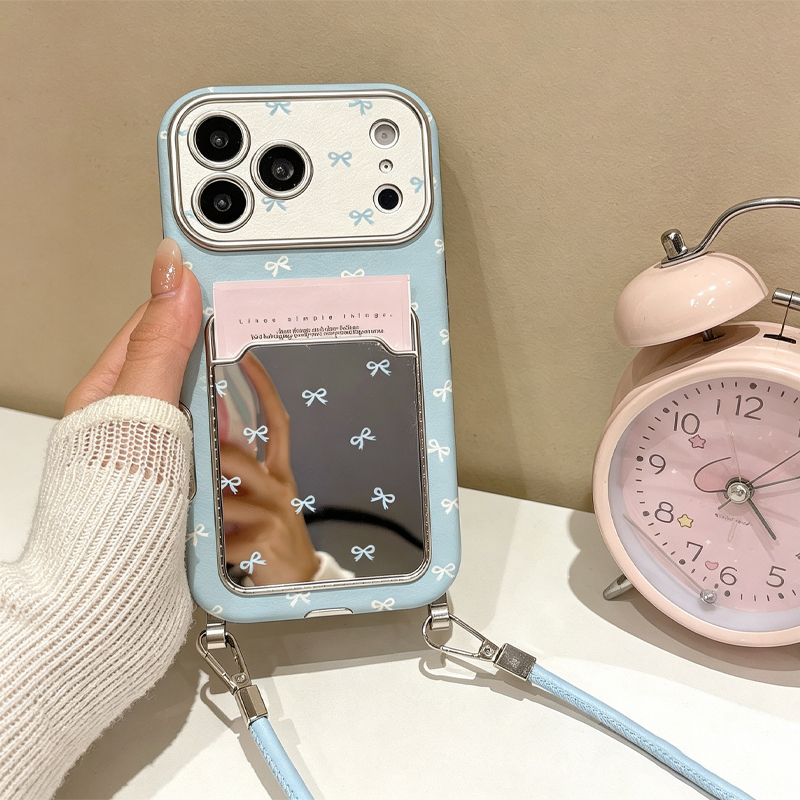 Cute Bow Mirror Card Holder Ph - Phone Accessory avis et prix