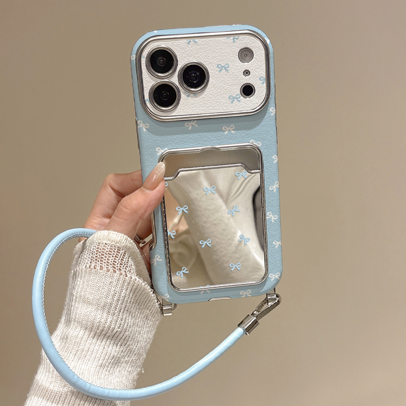 Cute Bow Mirror Card Holder Ph - Phone Accessory avis et prix