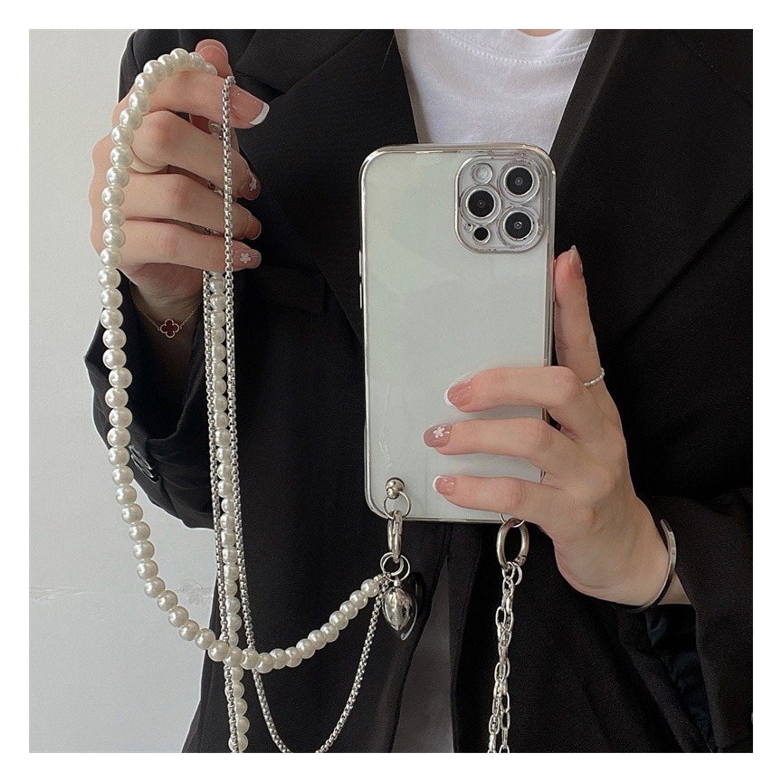 Long Pearl Phone Lanyard Handm - Phone Accessories Pictures avis et prix
