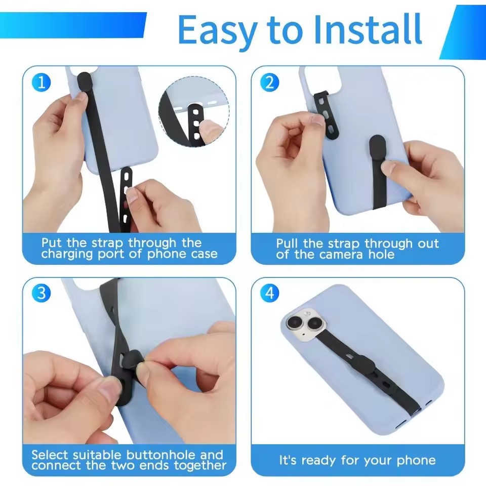Portable Silicone Phone Strap  - Phone Accessories Useful avis et prix