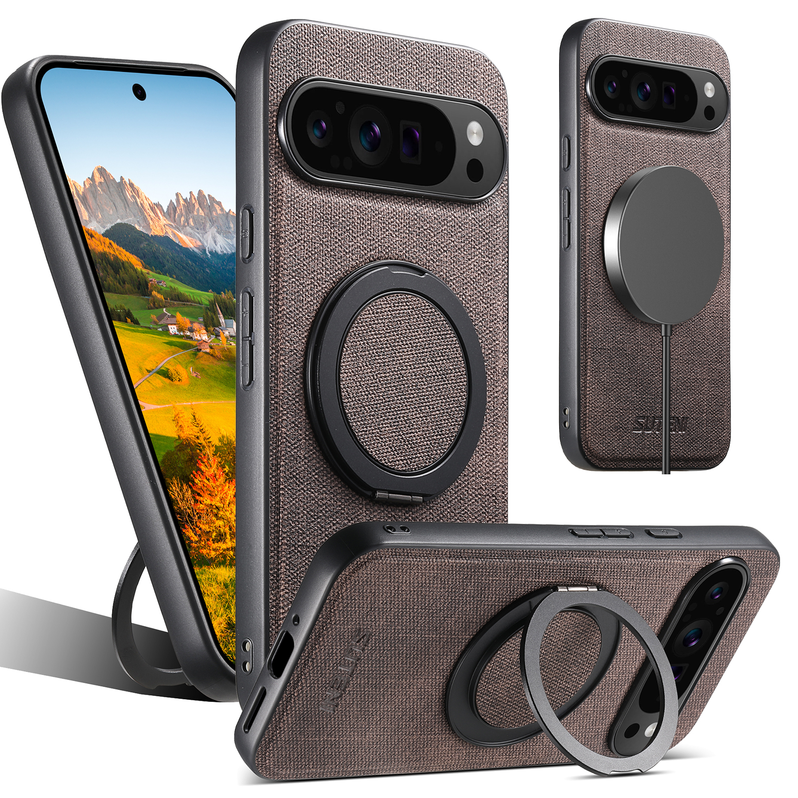 Faux Leather Magnet Wireless C - Phone Accessories Stand avis et prix