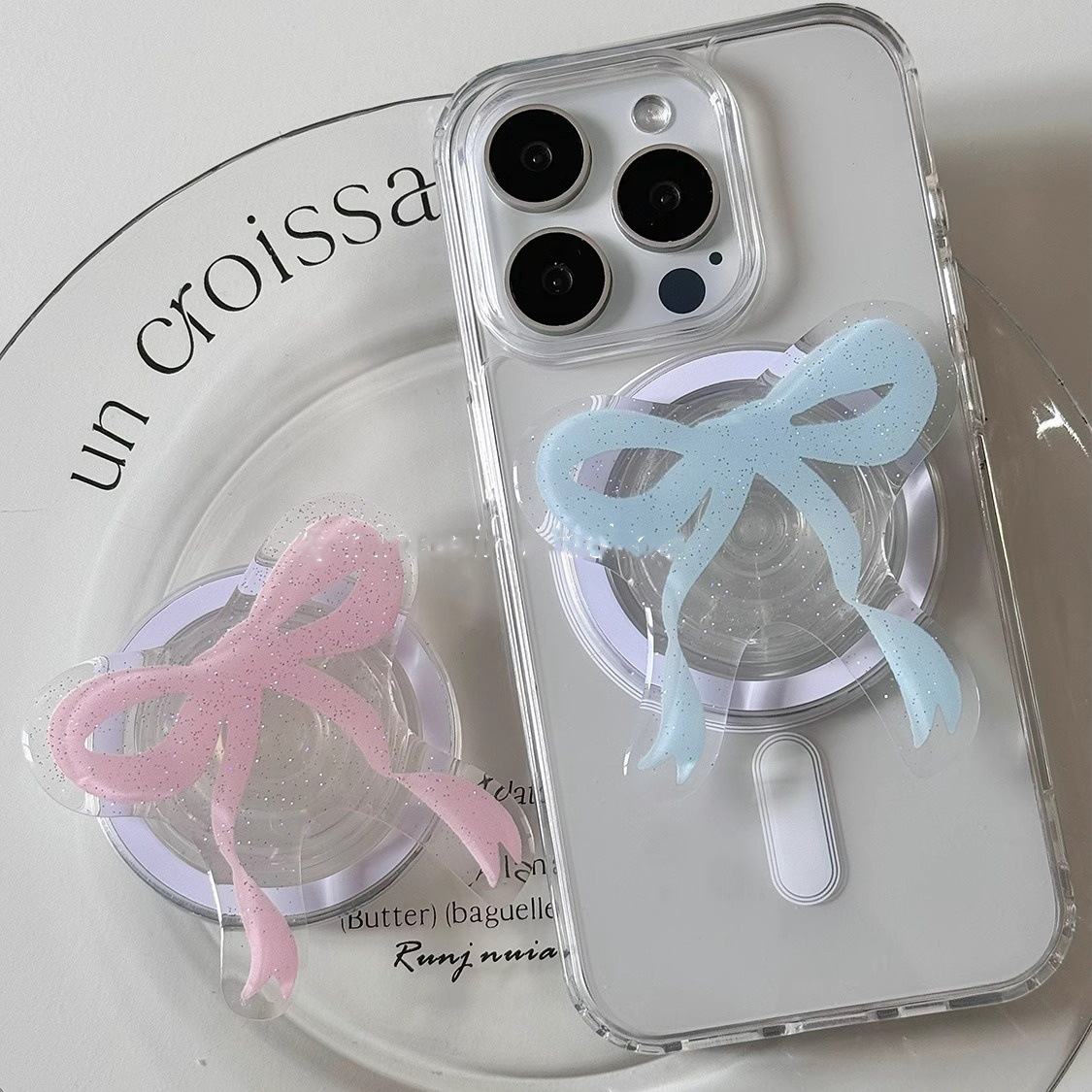 Ins Style Glitter Bow Magnetic - Phone Accessories Stand avis et prix