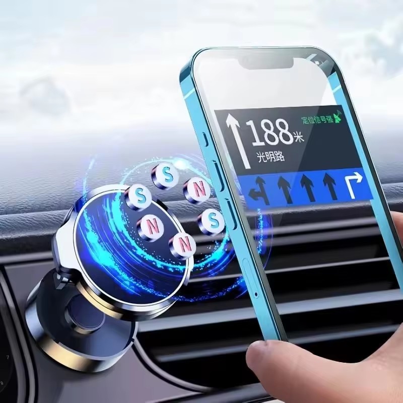Round Folding Magnetic Car Hol - Phone Accessories Useful avis et prix