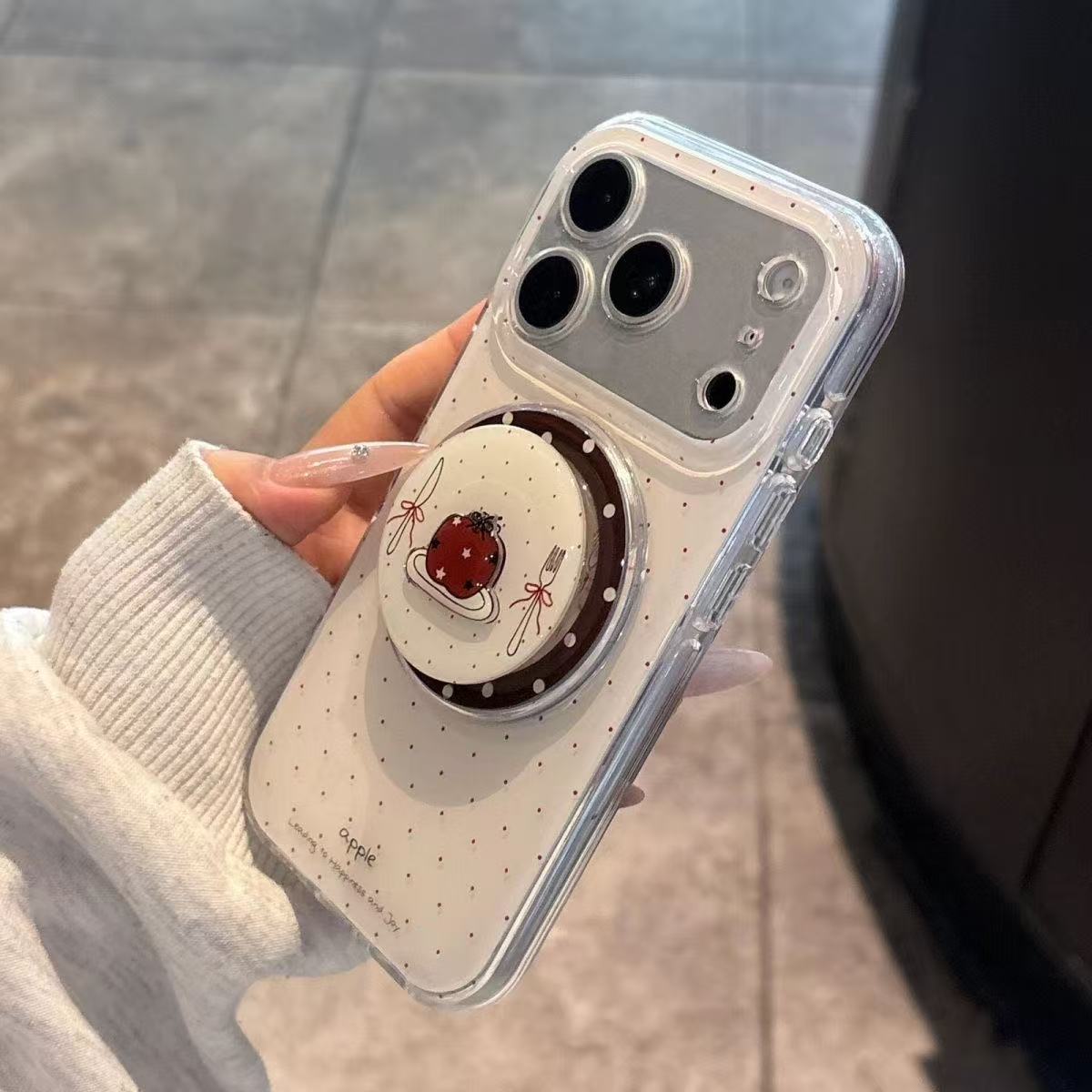 Vintage Red Apple Phone Magnet - Phone Accessories Stand avis et prix