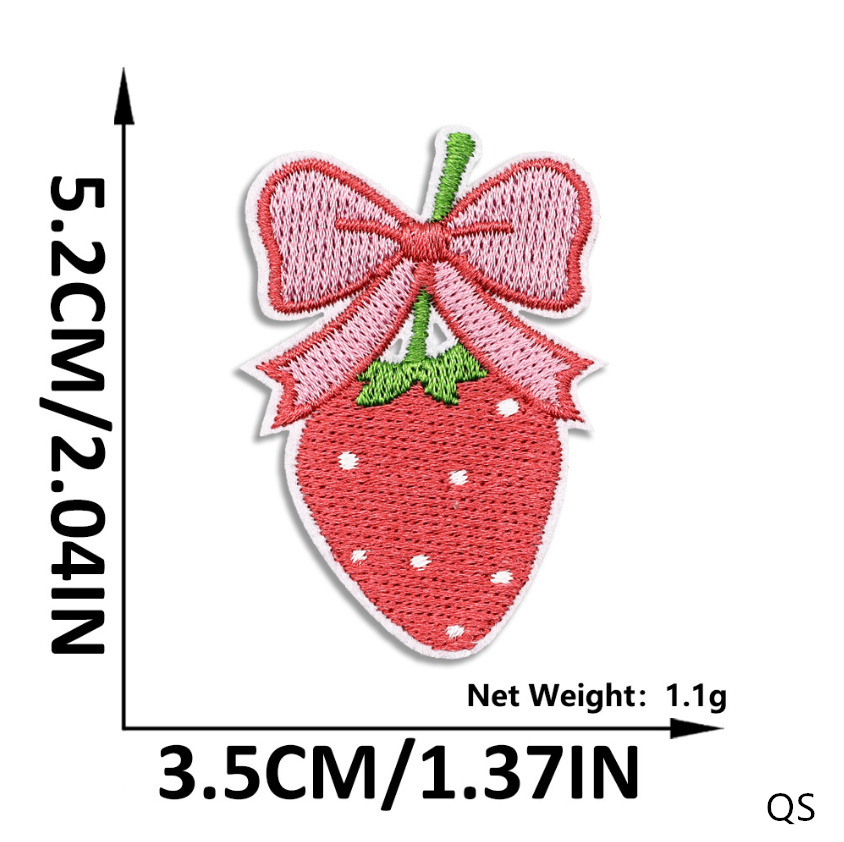 10 Pcs Fruit Strawberry Embroi - Phone Accessories Pictures avis et prix