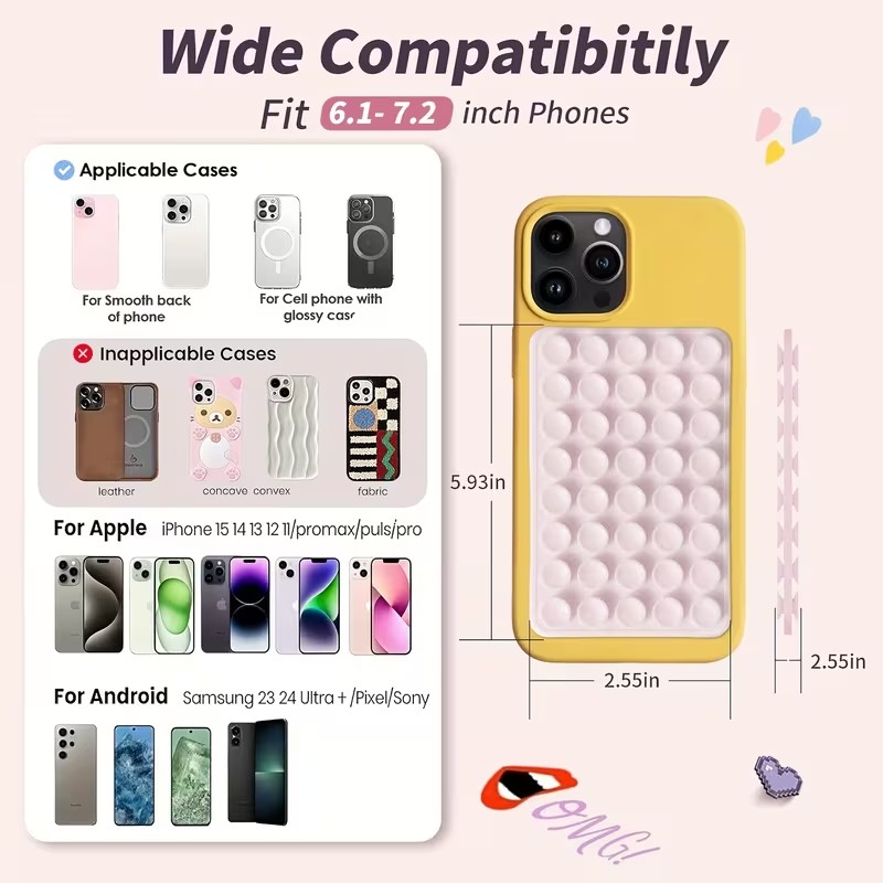 2-Pack Silicone Suction Phone  - Phone Accessory avis et prix
