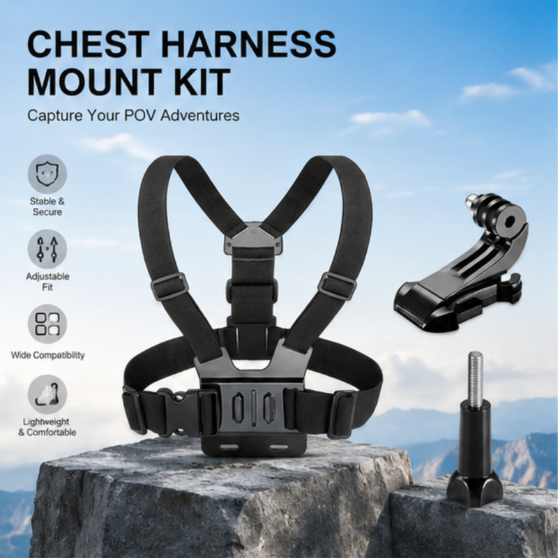 3-in-1 Chest Mount Set, Chest  - Phone Accessories Brands avis et prix