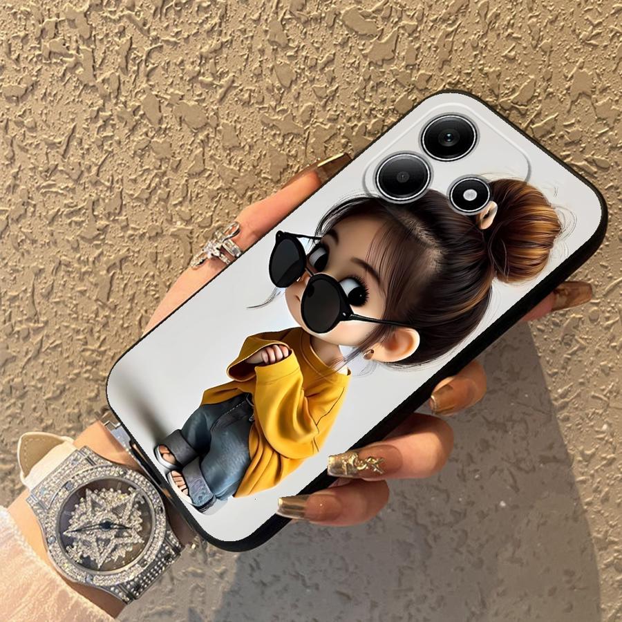 Cartoon Girl Pattern Funda Pho - Xiaomi Phone Accessories avis et prix