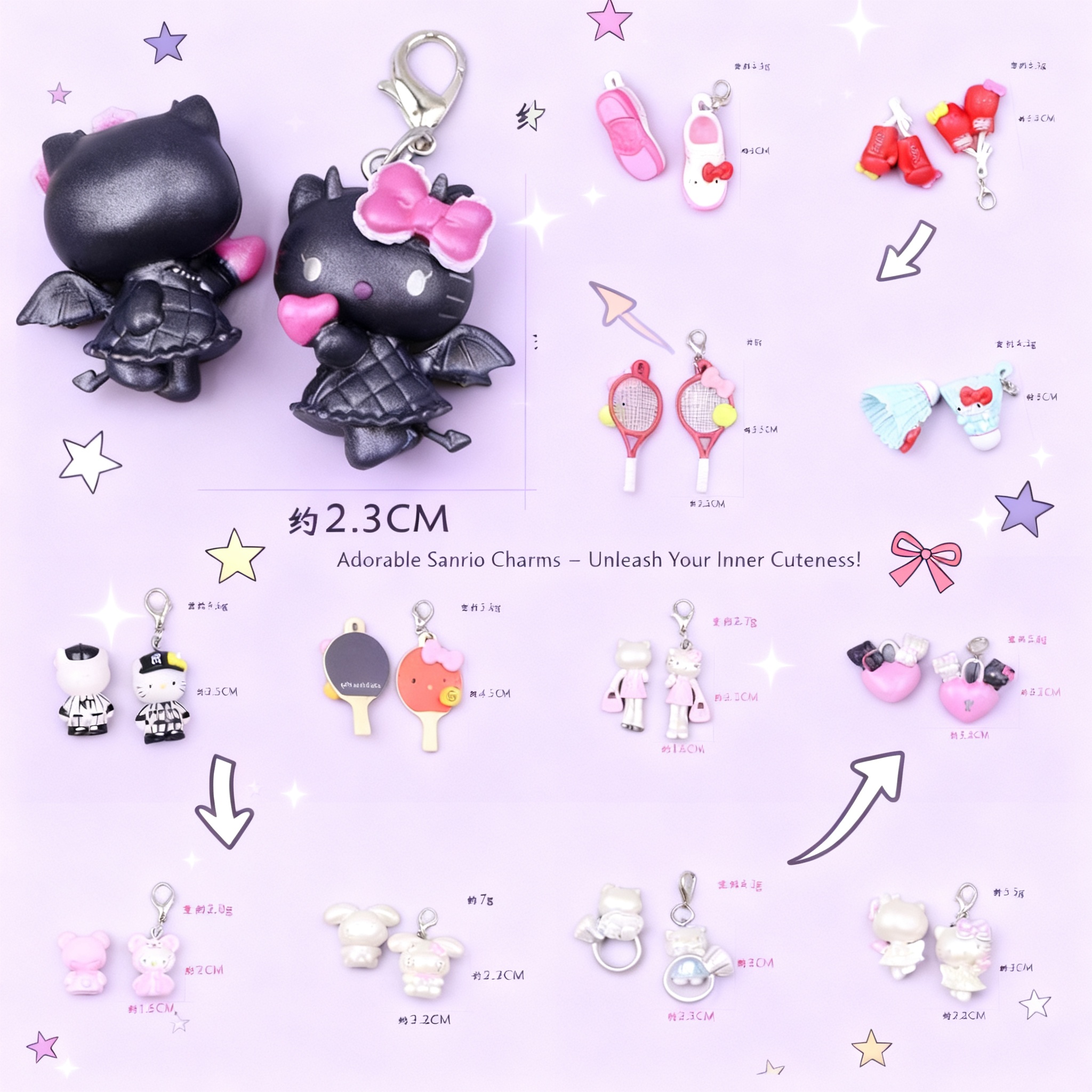 Cute Anime Hello Kitty Keychai - Phone Accessories In China avis et prix
