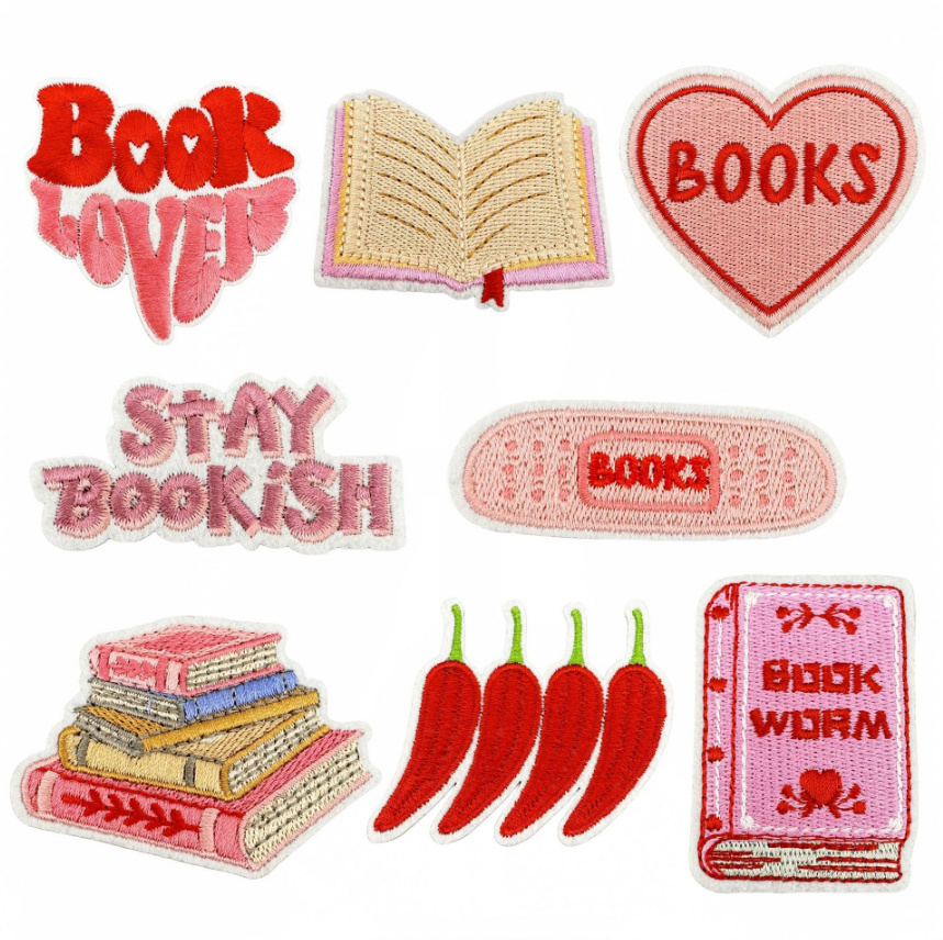 10 Pcs Books Iron On Sew On Em - Phone Accessories Pictures avis et prix