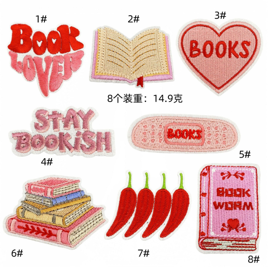 10 Pcs Books Iron On Sew On Em - Phone Accessories Pictures avis et prix