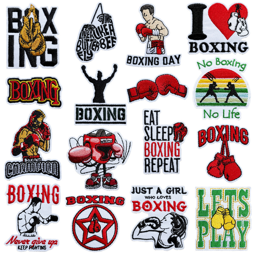 10 Pcs Boxing Sports Embroider - Phone Accessories Pictures avis et prix