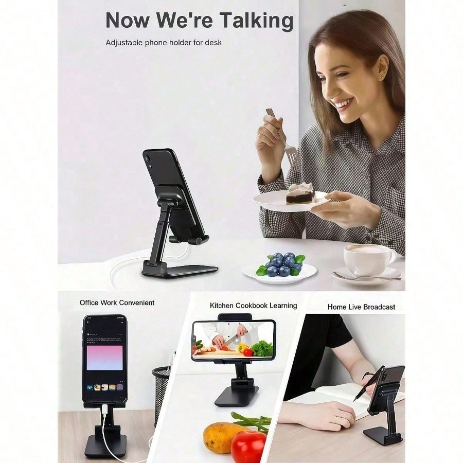 1pc Foldable Desk Phone Holder - Phone Accessories For Android avis et prix