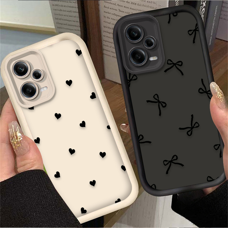 Black Love Heart Bowknot Phone - Xiaomi Phone Accessories avis et prix