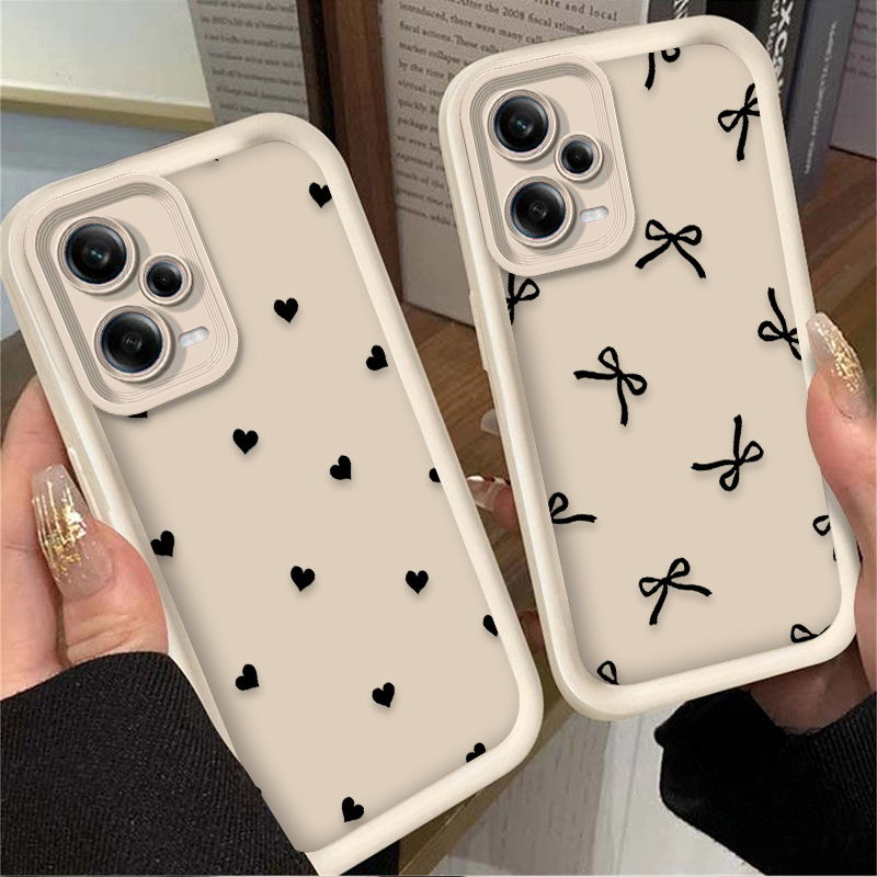 Black Love Heart Bowknot Phone - Xiaomi Phone Accessories avis et prix