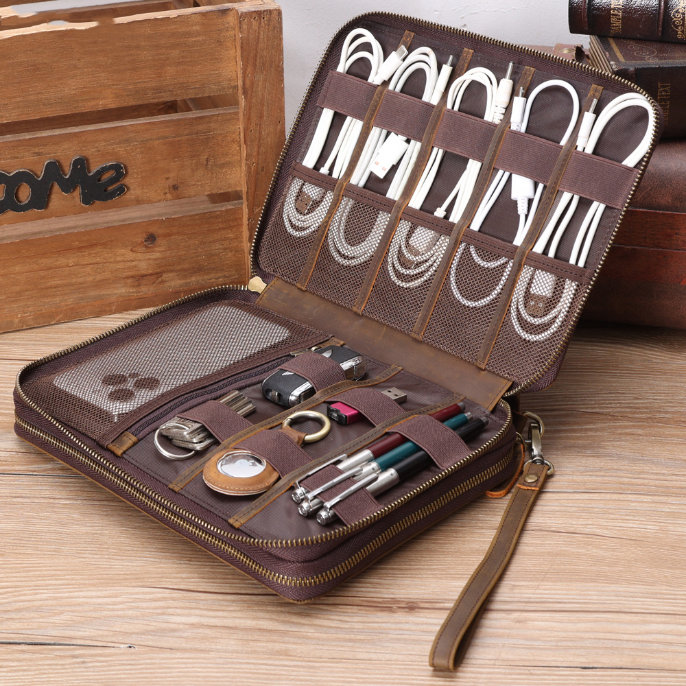 Full Grain Leather Travel Cabl - Phone Accessories In China avis et prix